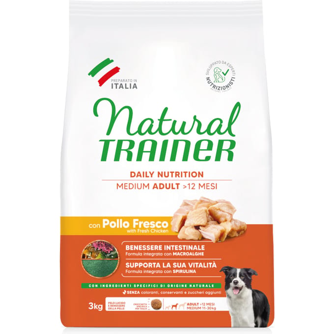 Natural Trainer Adult Medium met Kip - 3 kg