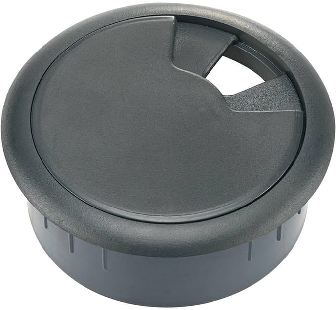 TRU COMPONENTS 530045 Kabeldoorvoering Voor werkblad ABS Zwart 1 stuk(s)