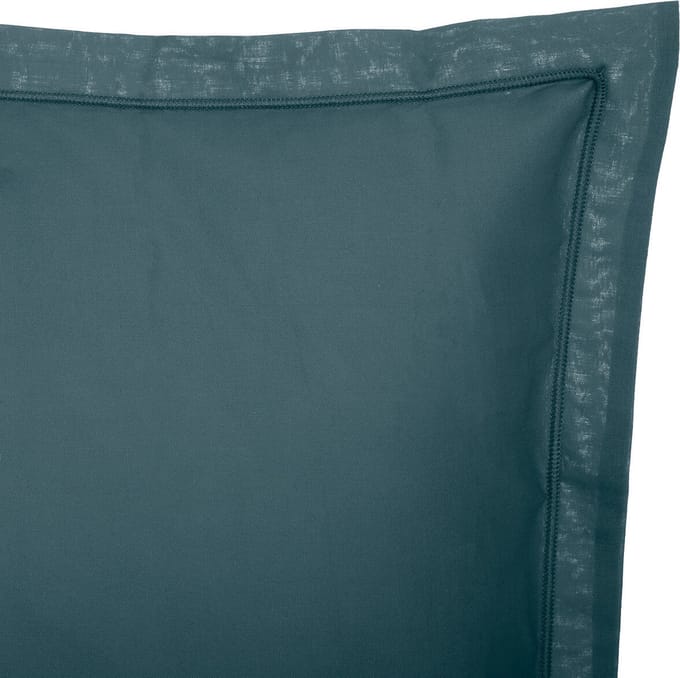 Atmosphera kussensloop set van 2 - Katoen - 63 x 63 cm - Stormblauw