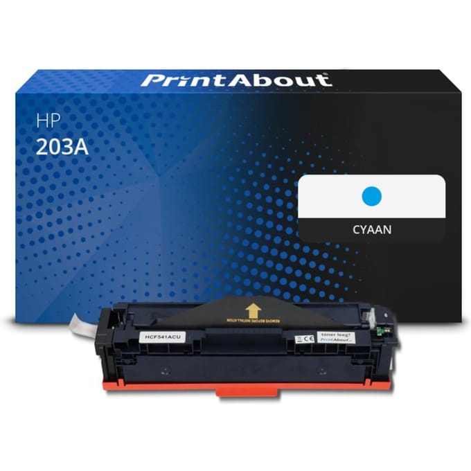 PrintAbout huismerk Toner 203A (CF541A) Cyaan Geschikt voor HP