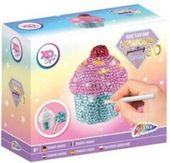 Grafix 3D Diamond Painting Cupcake (1 stuk)