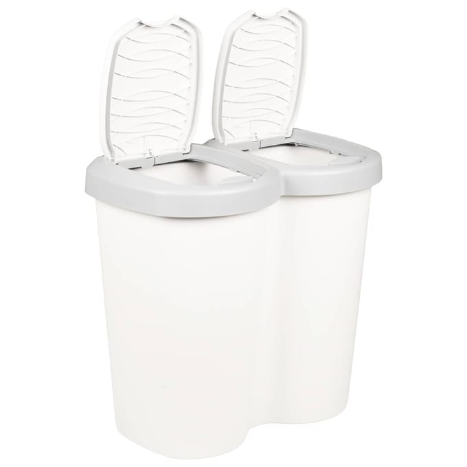 vidaXL - Afvalbin - Wit - 49,5 - x - 30 - x - 46,5 - cm - PP