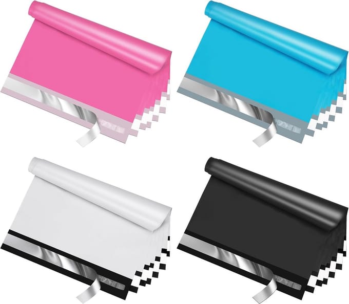 50 Stuks Poly Mailers Verzendzakken 35x49 cm Gemengde Kleuren