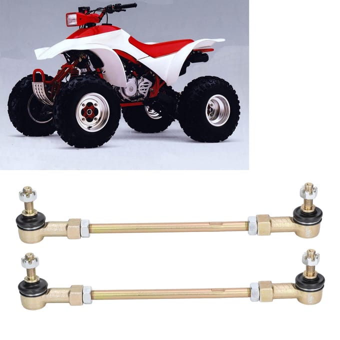 2 Stuurstangsets Metaallegering Roestvrij Vervanging voor FOURTRAX 250X TRX250X 1987?1988 beige