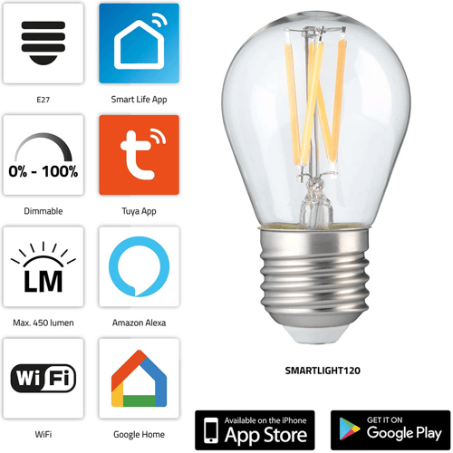 Alecto SMARTLIGHT120 - Smart Verlichting - Wifi LED lamp - Energiezuinig
