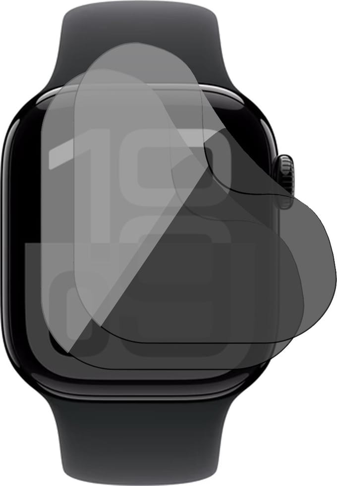 Privacy Screenprotector geschikt voor Apple Watch Series 10 42mm - 2x FlexGuard Screen Protector