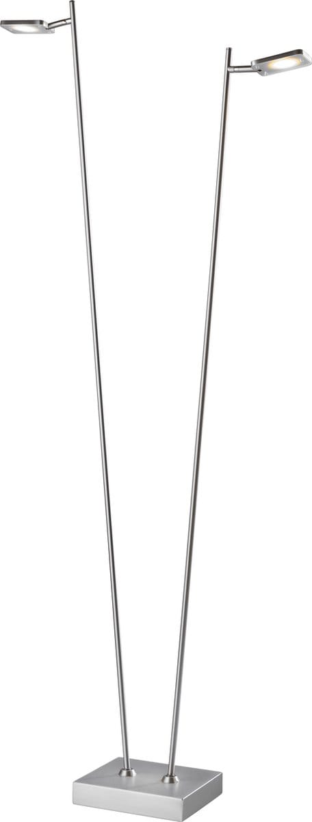 Sompex Quad Led Leeslamp Zilvergrijs - vloerlamp Duo