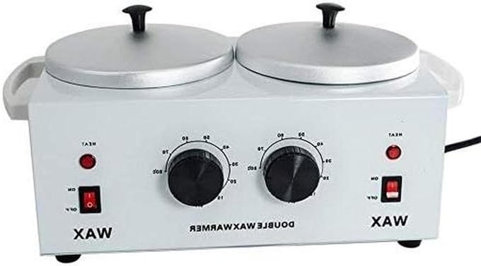 Dubbele Waxverwarmer - Ontharingsapparaat - Professioneel Ontharen - Dubbele Temperatuurregeling - 1000cc Capaciteit - Wit