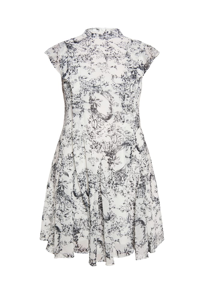 Dreimaster Jurk Dames zwart wit