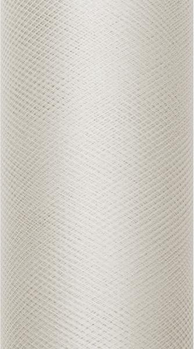 Partydeco Beige tule - 30 cm breed x 9 meter