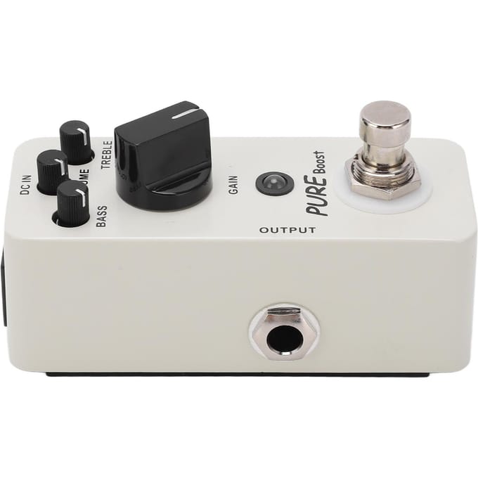 Pure Boost Effect 20dB Versterking Akoestische Aansturing Metaal Effect Pedaal 14 inch Mono Audio Interface white