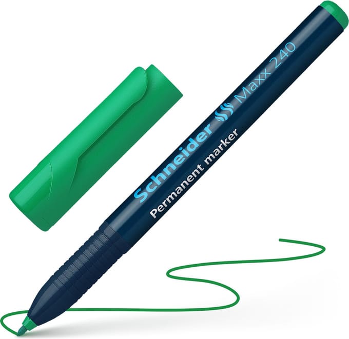 Schneider permanent marker - Maxx 240 - ronde punt - groen - S-124004