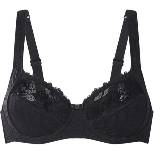 ESMARA Dames beugel-bh met kant, plus size (Zwart, 85D)