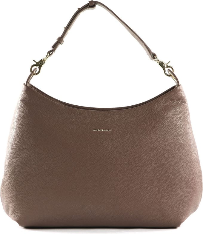 MANDARINA DUCK Leren Schoudertas Mellow Leather Shoulderbag Balsamic Bruine