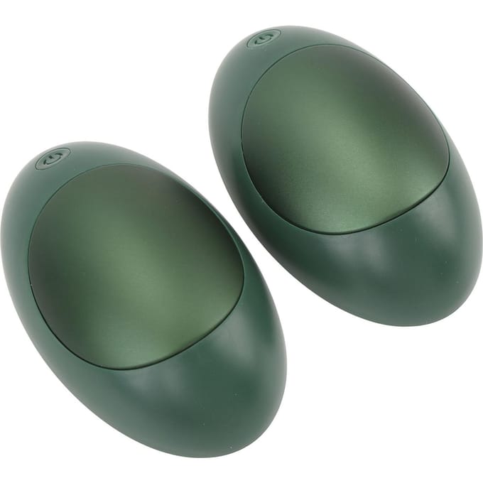Avocadogroene Handwarmer Magnetische Split Handwarmer Miniatuur Draagbare Zakhandverwarmer voor gray