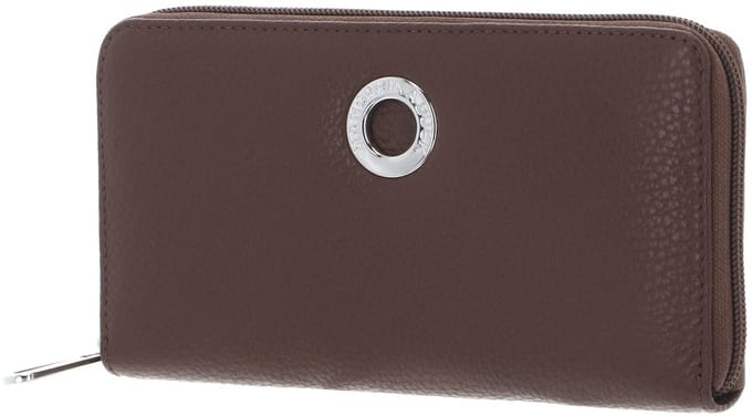 MANDARINA DUCK portemonnee Mellow Leather Zip Around Wallet Milk Chocolate bruine