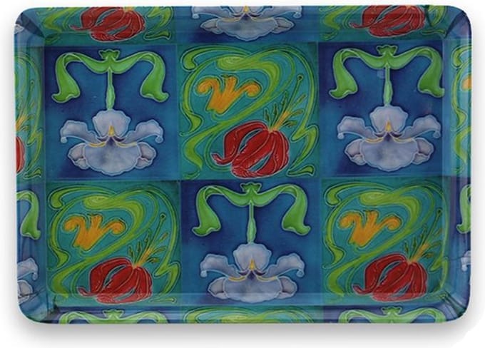Dienblaadje, Mini,21 x 14 cm,  Art Nouveau