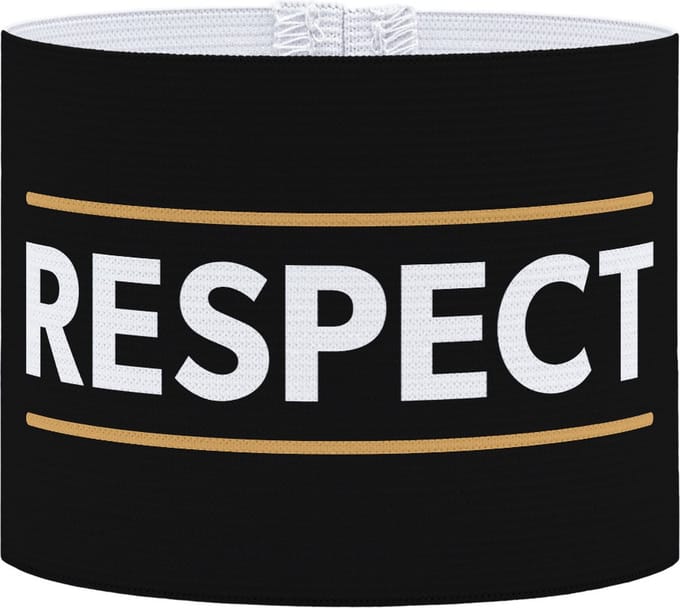 Aanvoerdersband - Respect zwart - Junior