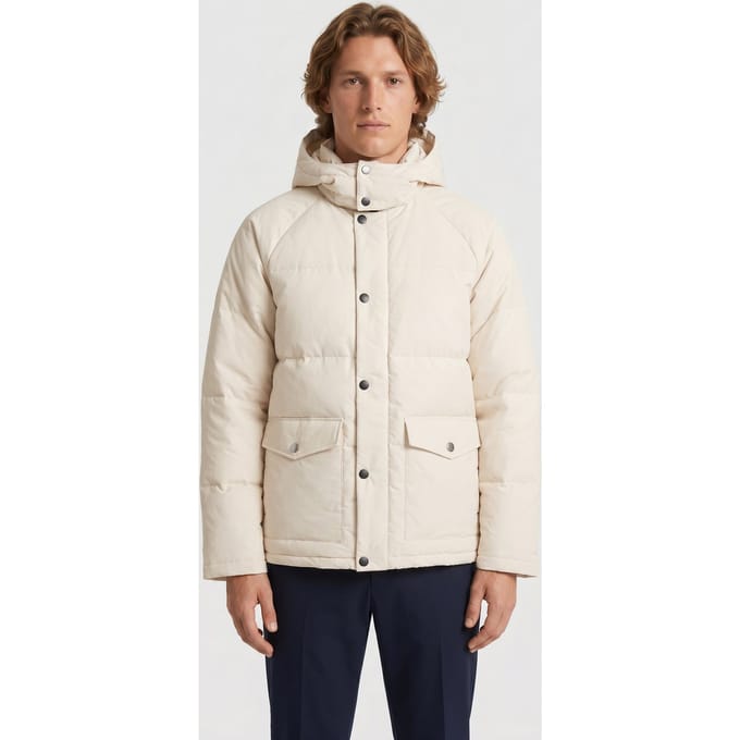 Brooks Brothers Down Jacket Off White Maat: S | Winterjassen Outlet | Heren | Wit