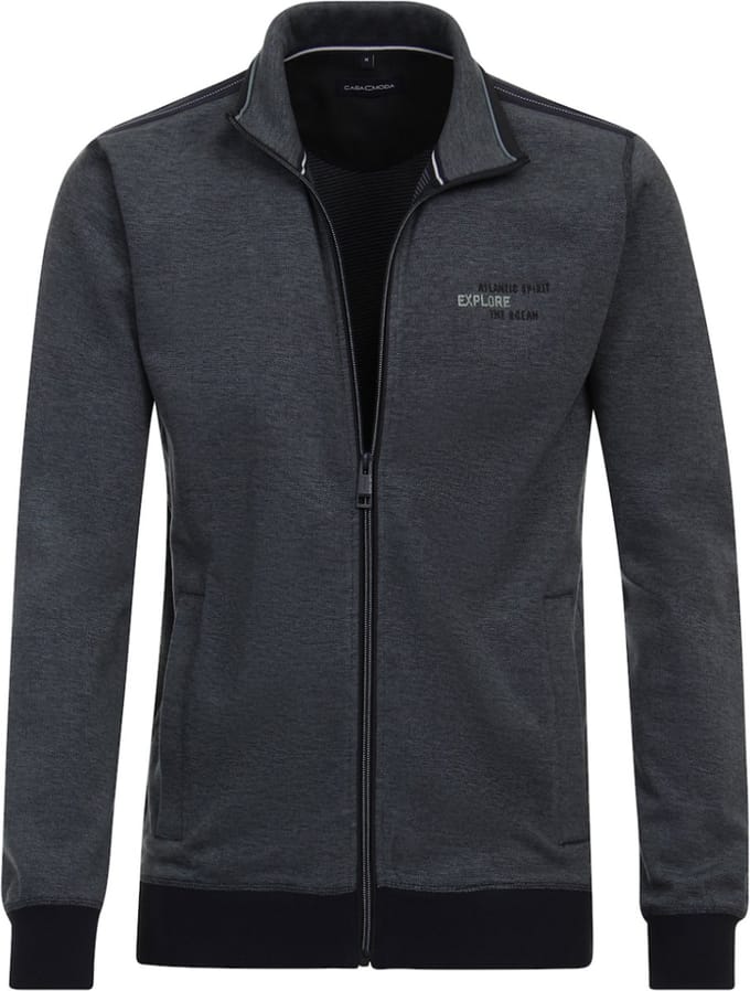 Casa Moda Atlantic Ocean Spirit Vest Opstaande Kraag - M