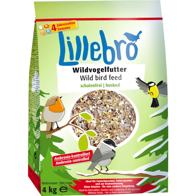 12kg (3x4kg) Schaalvrij Lillebro Wildvogelvoer