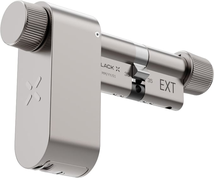 Black X - Smart Lock - 35/35mm - 45/45mm - mat nikkel