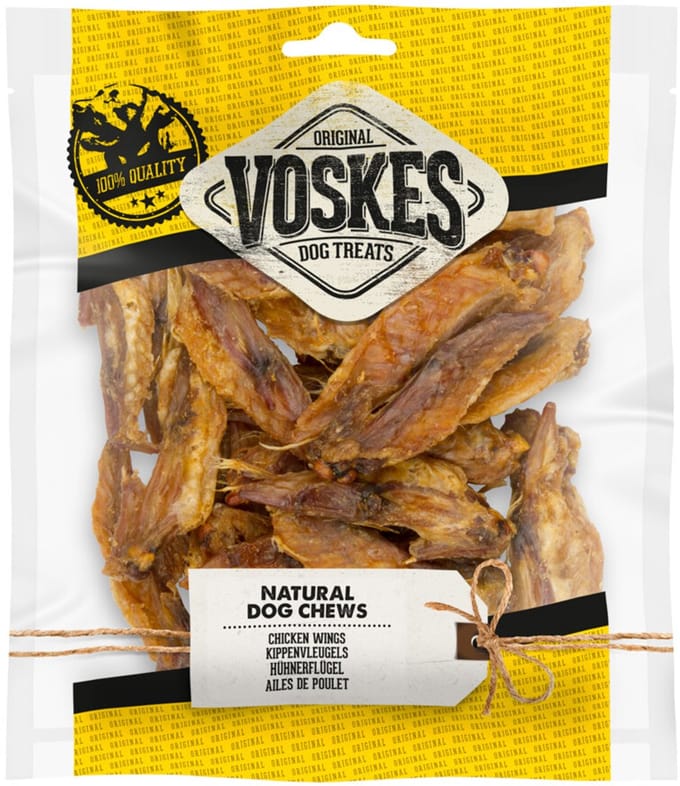 Voskes Hondensnacks Kippenvleugels - 12 x 150 gr - Voordeelverpakking