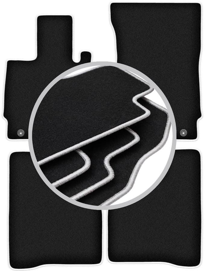 CARLUX-SILVER automatten voor: Mercedes W221 S-klasse Sedan lang (2005-2013)