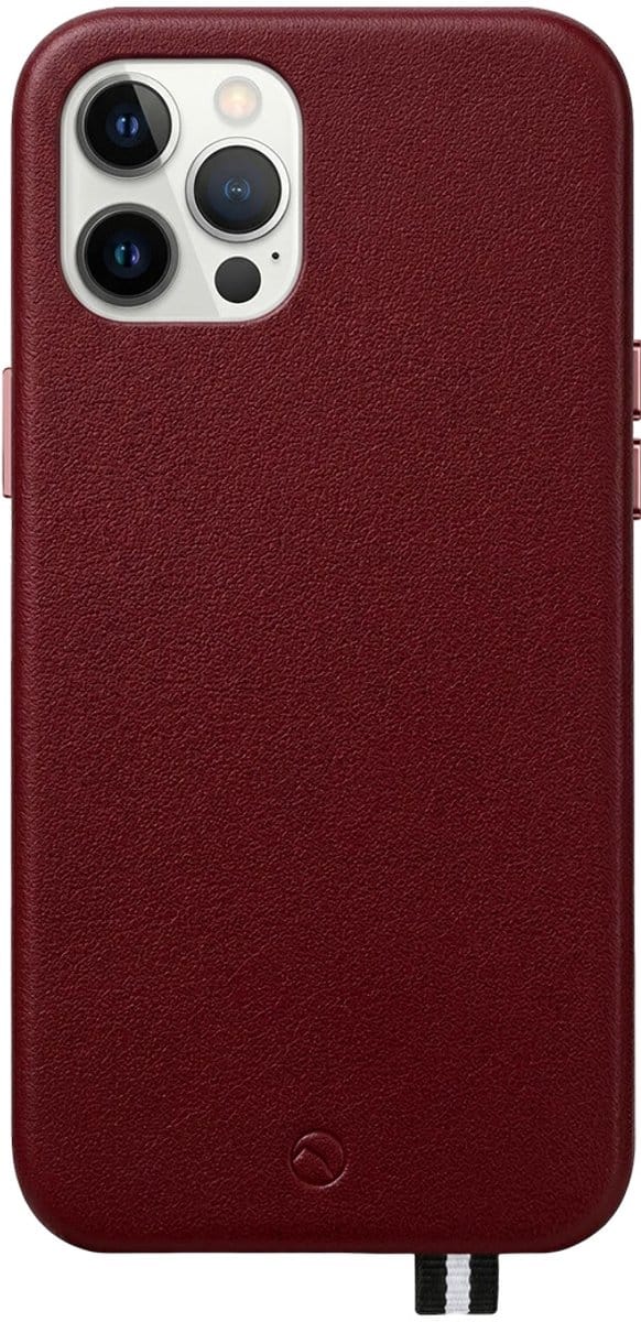 Artefakt Paris, Hoesje geschikt voor iPhone 12 Pro Max - Elysée Leer, Bordeaux