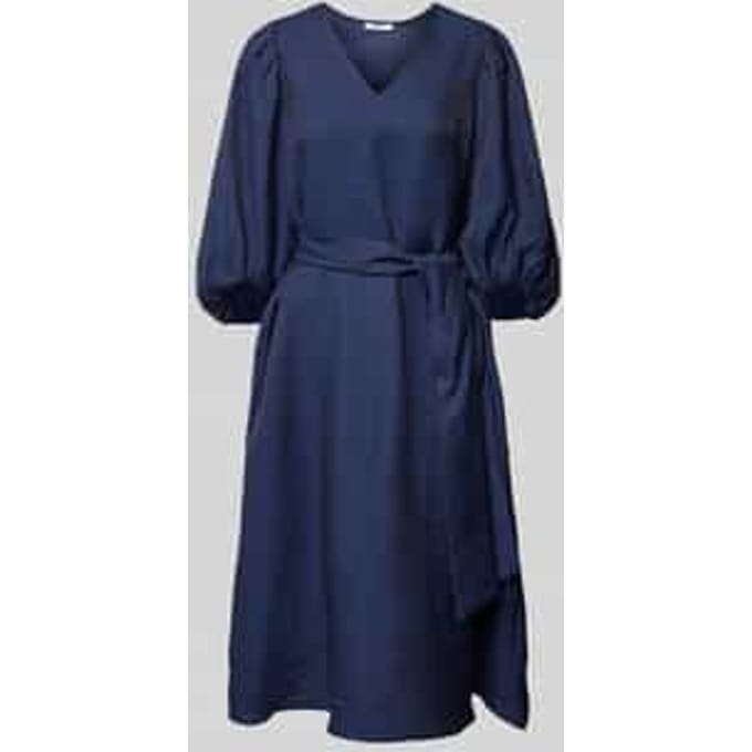 Midi-jurk met V-hals