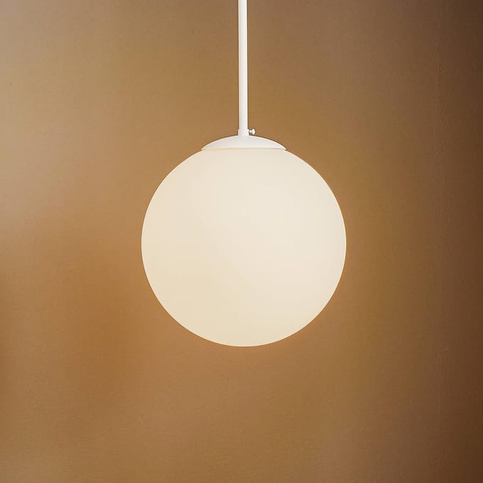 ALDEX Hanglamp Dione, 1-lamp, wit, 30 cm