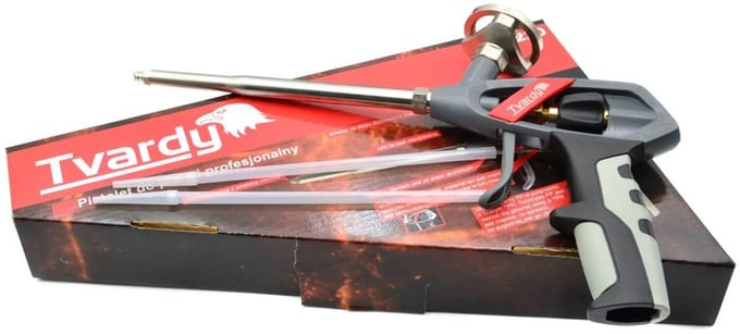 Tvardy Professioneel schuimpistool - verstelbare schuimstroom - ergonomisch ontwerp - aluminium constructie