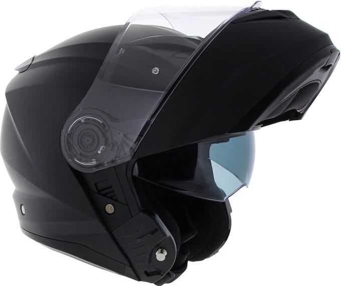 Vito Furio Systeemhelm - Motorhelm - Mat Zwart - Maat L
