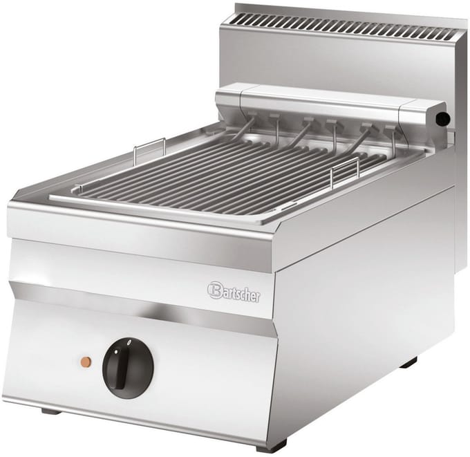 Bartscher Grillplaat 650- B400- TA - 1 Zone - RVS - 400V - 400x650x295mm