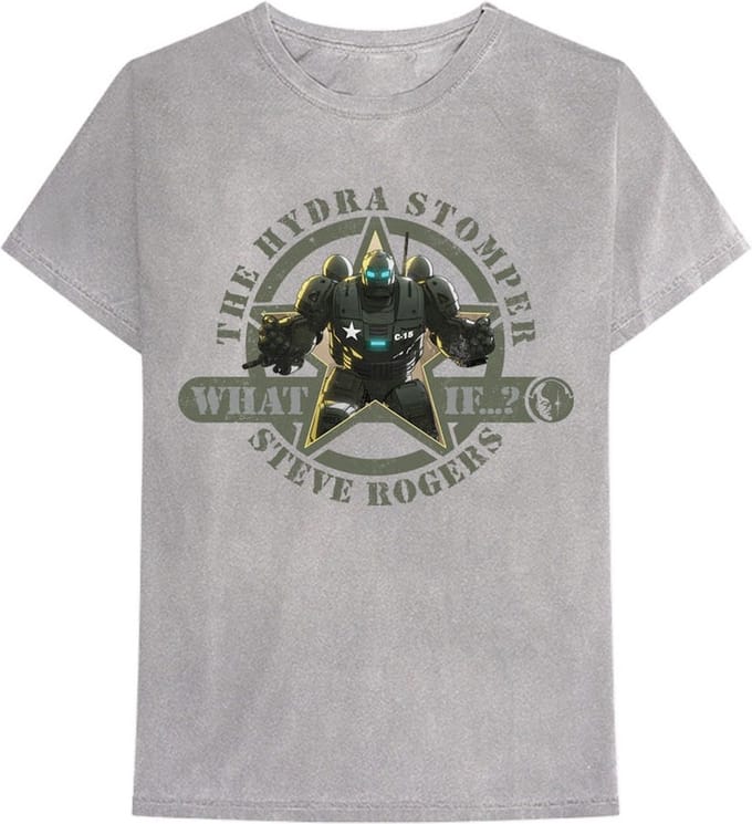 Marvel What If...? - Hydra Stomper Heren T-shirt - M - Grijs