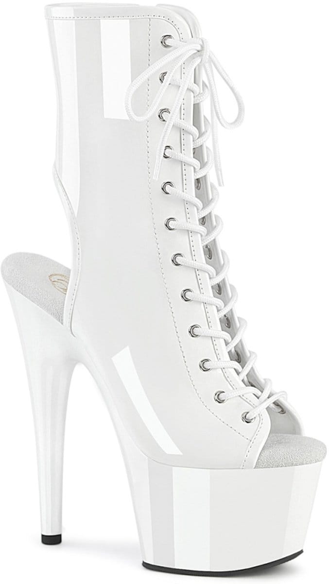 Pleaser - ADORE-1016 Plateau Laarzen - US 5 - 35 Shoes - Wit