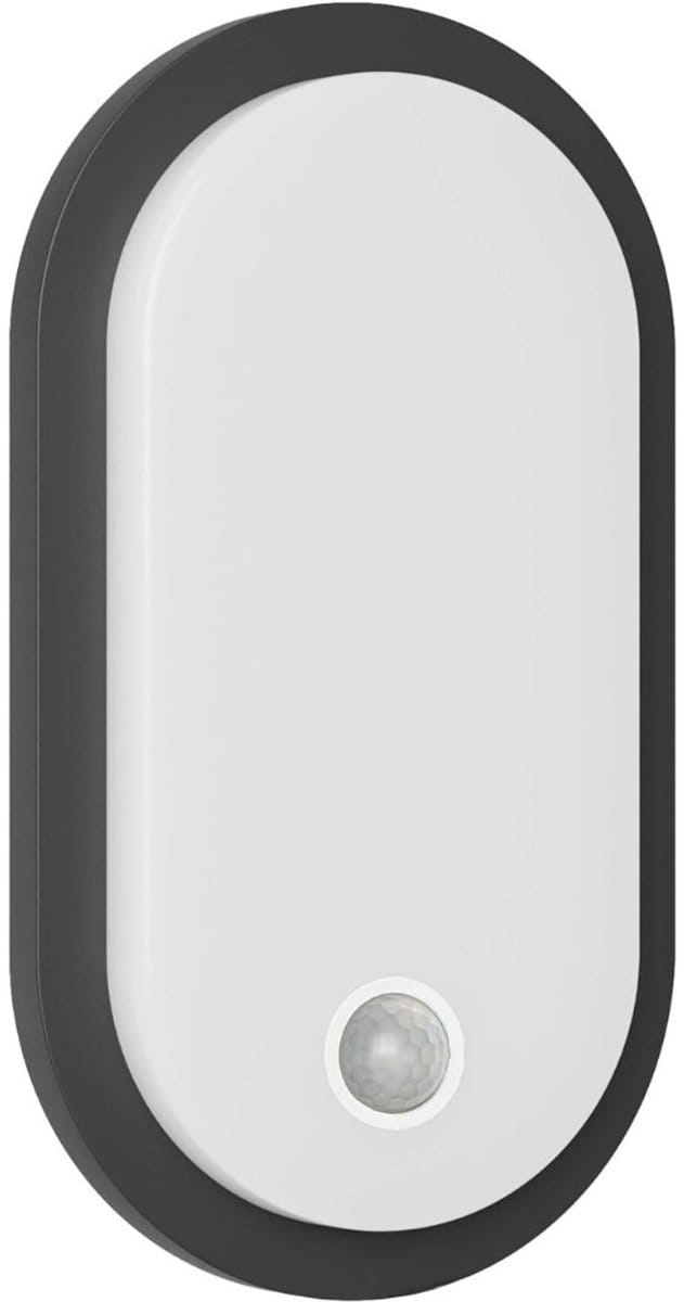 GTB® Buitenlamp Dag Nacht Sensor - Buitenlamp met Bewegingssensor - Buitenlamp - Antraciet - 6cm x 12cm x 22cm