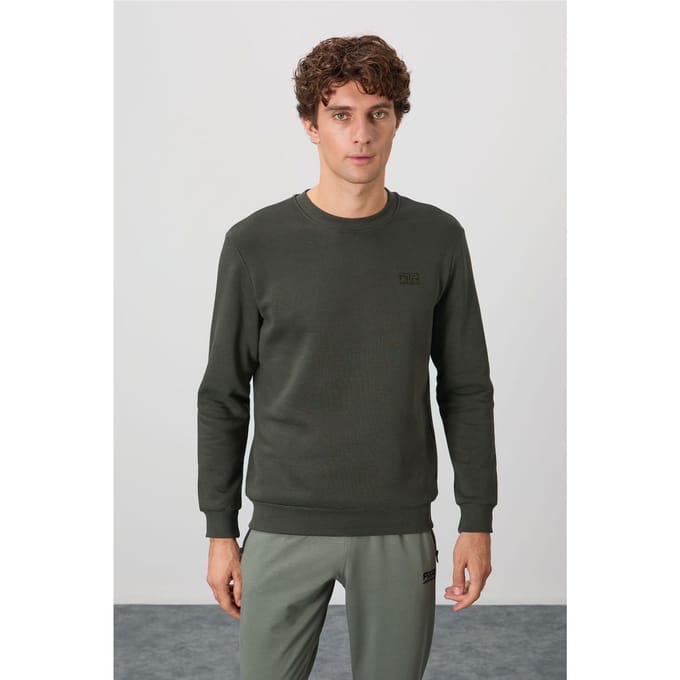 Heren Regular Fit Crew Neck Sweatshirt