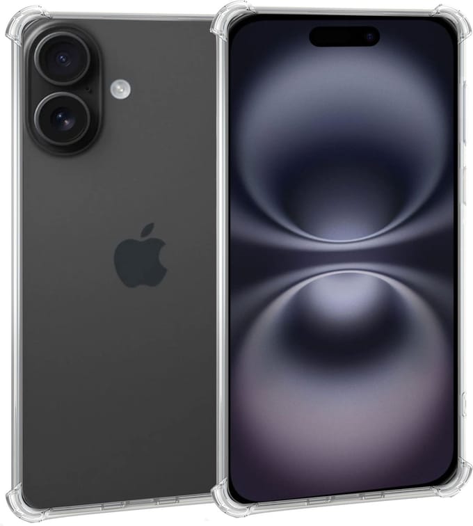 Geschikt voor Apple iPhone 16 Plus - Hoesje - Shock Proof Case – Cover Transparant