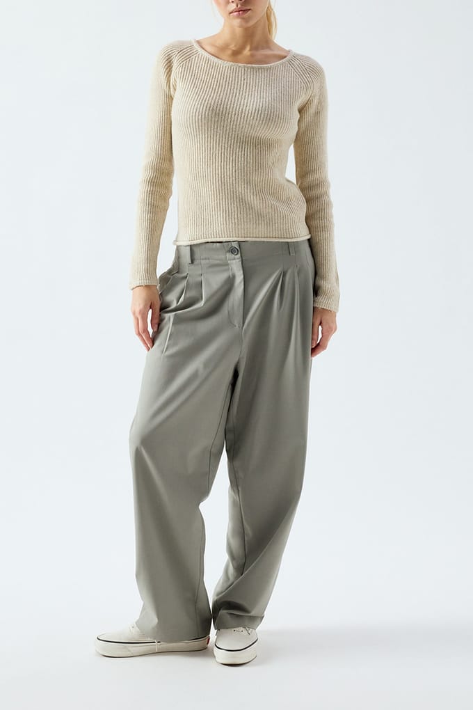 American Vintage Falyday Jumper Biscuit Chine Größe: L | Pullover Outlet | Damen
