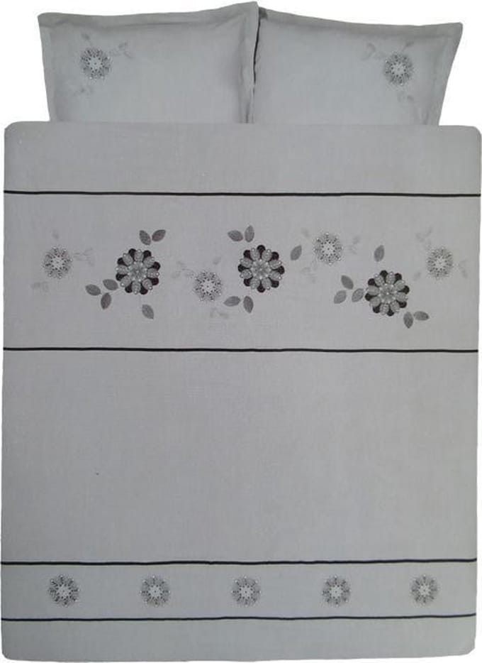 Cinderella Jewel Dekbedovertrek - Eenpersoons - 140x200/220 cm - Grijs
