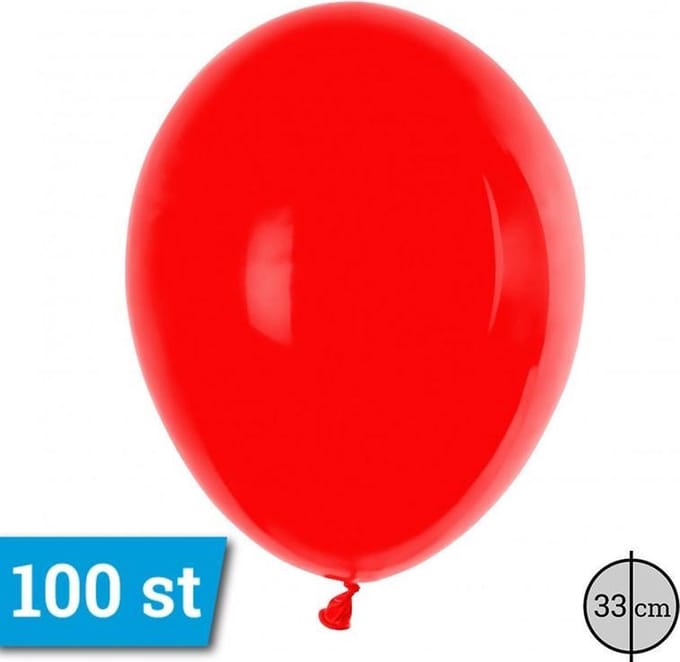 Latex ballonnen 33cm 100 stuks Donker Rood Pastel GT110/4