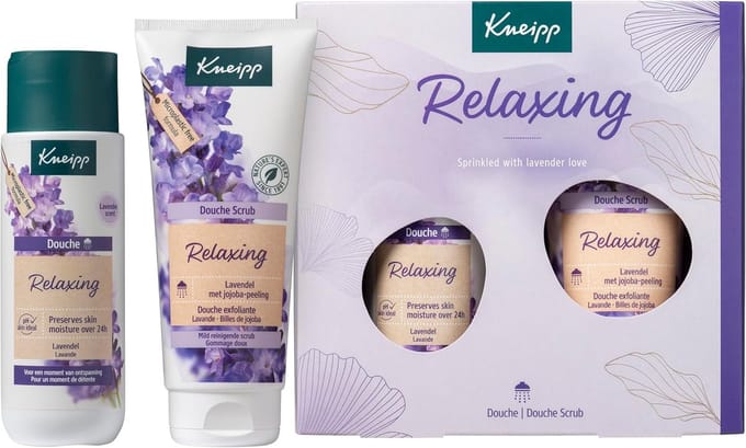 Geschenkset Ontspanning - Bad & Douche - Moment voor jezelf - Natuurlijke etherische oliën - 2 x 200 ml