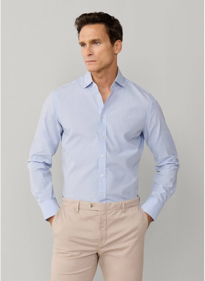 Hackett London Poplin overhemd city fit classic