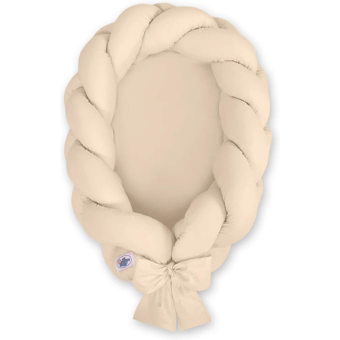 Gevlochten babynestje 2 in 1 - beige