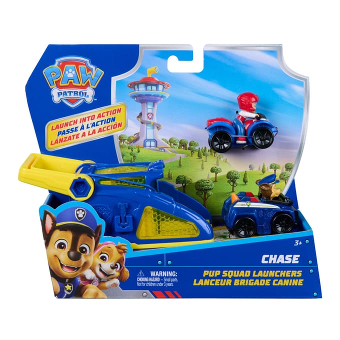 Spinmaster PAW Patrol Pup Squad Launchers – Chase Speelfiguren & personages