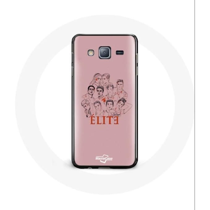 Hoesje voor Samsung Galaxy A3 Elite seizoen 5 posterkarakters Fanart-logo