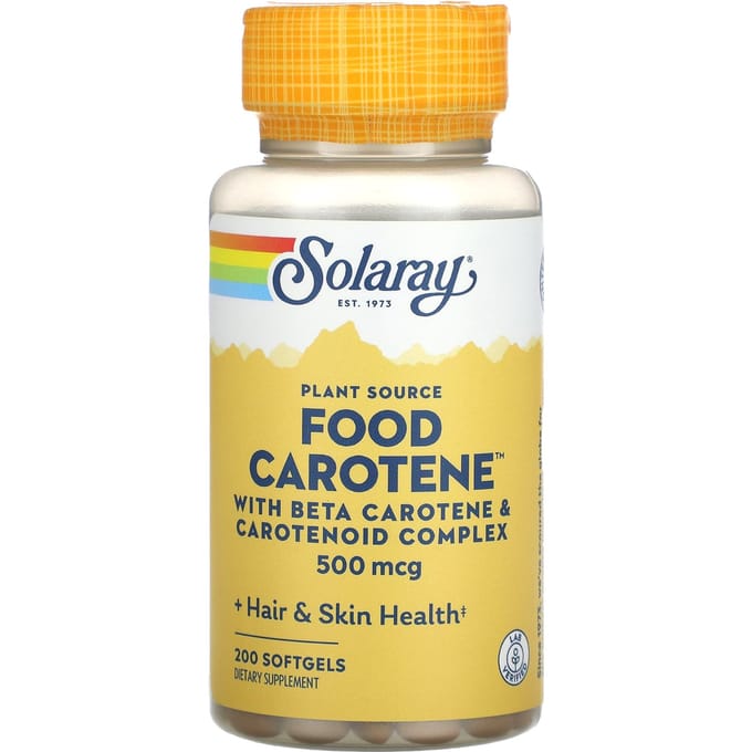 Plantaardige rauwe voeding caroteen, 200 softgels