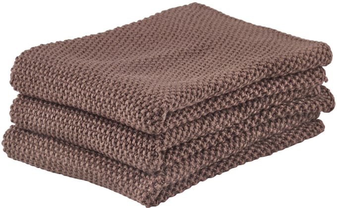 Zone Denmark Vaatdoek 27 x 27 cm 3 stuks Brown