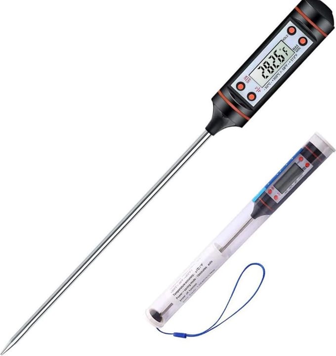 Actie4you® - Digitale Thermometer - Koelkast Thermometer - Vriezer Thermometer – Zwart – Voedsel Thermometer